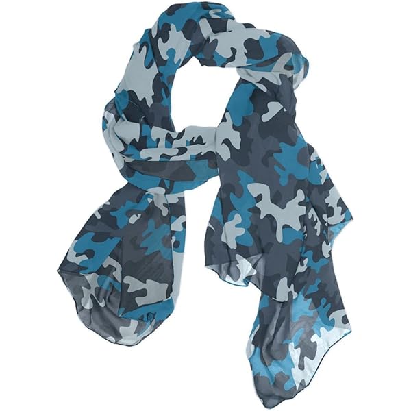 小物 camouflage long stole Use4 Fashion Lightweight Military Camo Camouflage Chiffon